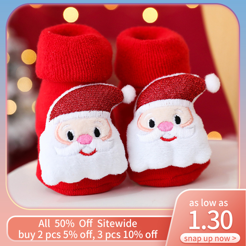 Winter Clothing Activities For Toddlers - Cute Baby Christmas Socks Winter Warm