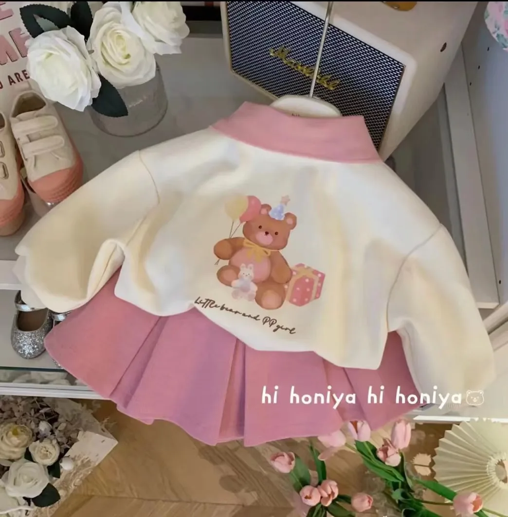 Winter Clothing Activities For Toddlers - Children's Clothing Sets Cartoon bear print