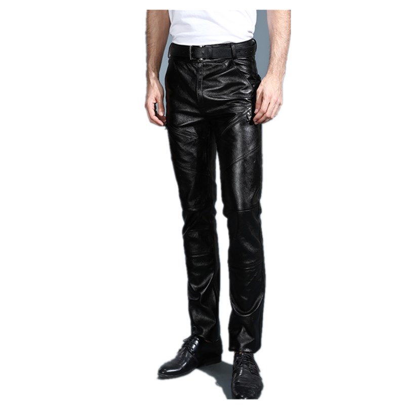 Winter Clothing Layers - Youth Men's Genuine Leather Pants with