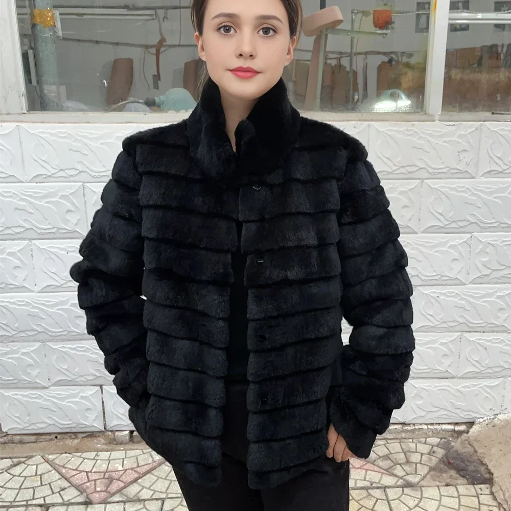Winter Clothing Store - OFTBUY Rabbit Real Fur Coat Warm