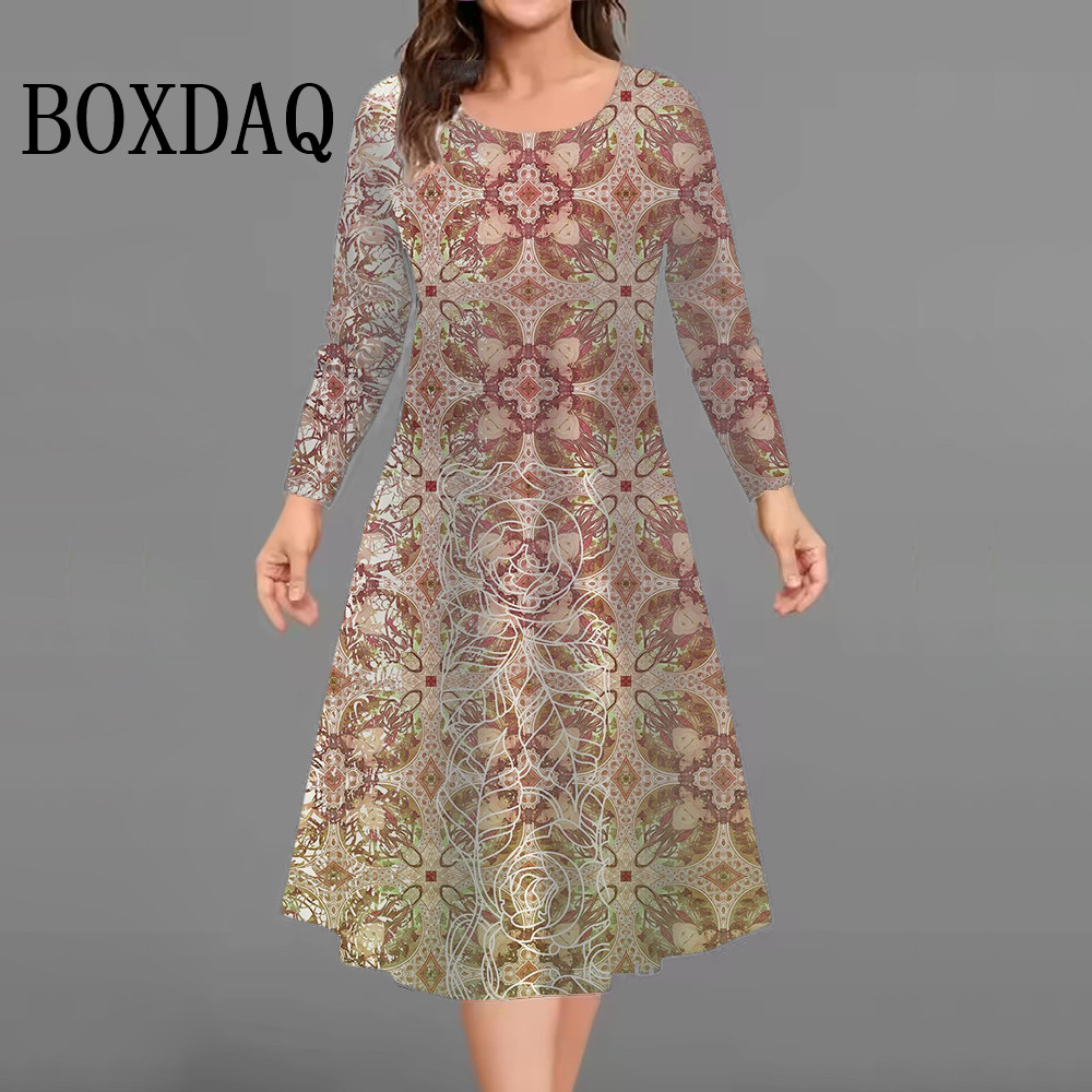Winter Clothing For Plus Size Women - New Fashion Elegant Women Dresses Autumn