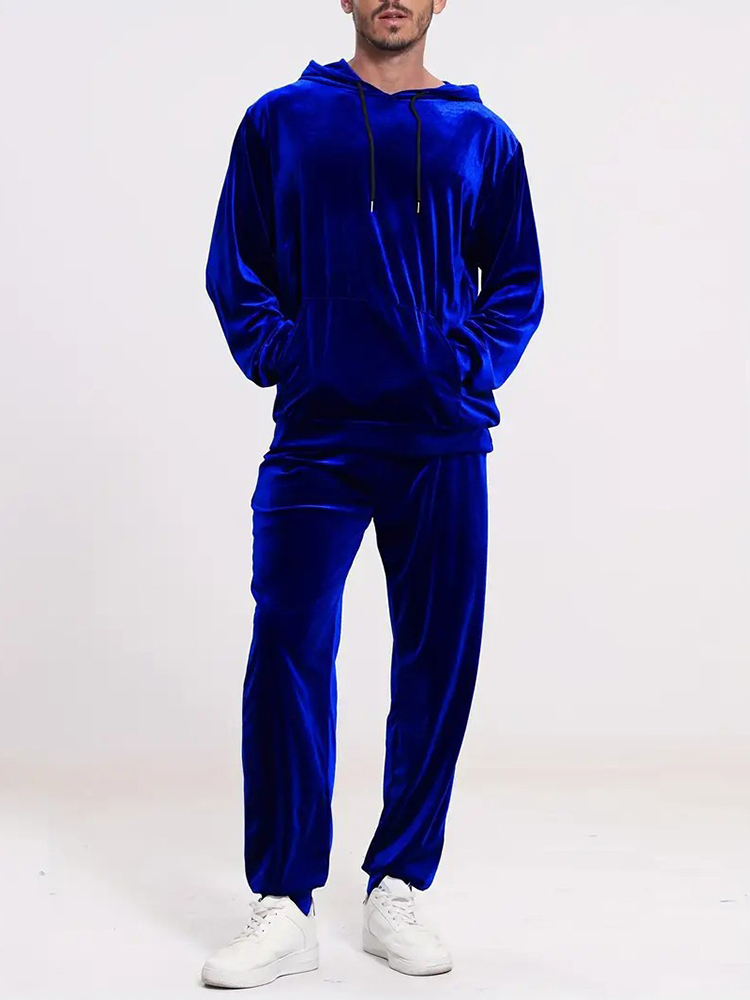 Winter Clothing Fashion - Fashion Solid Color Velvet Two Piece