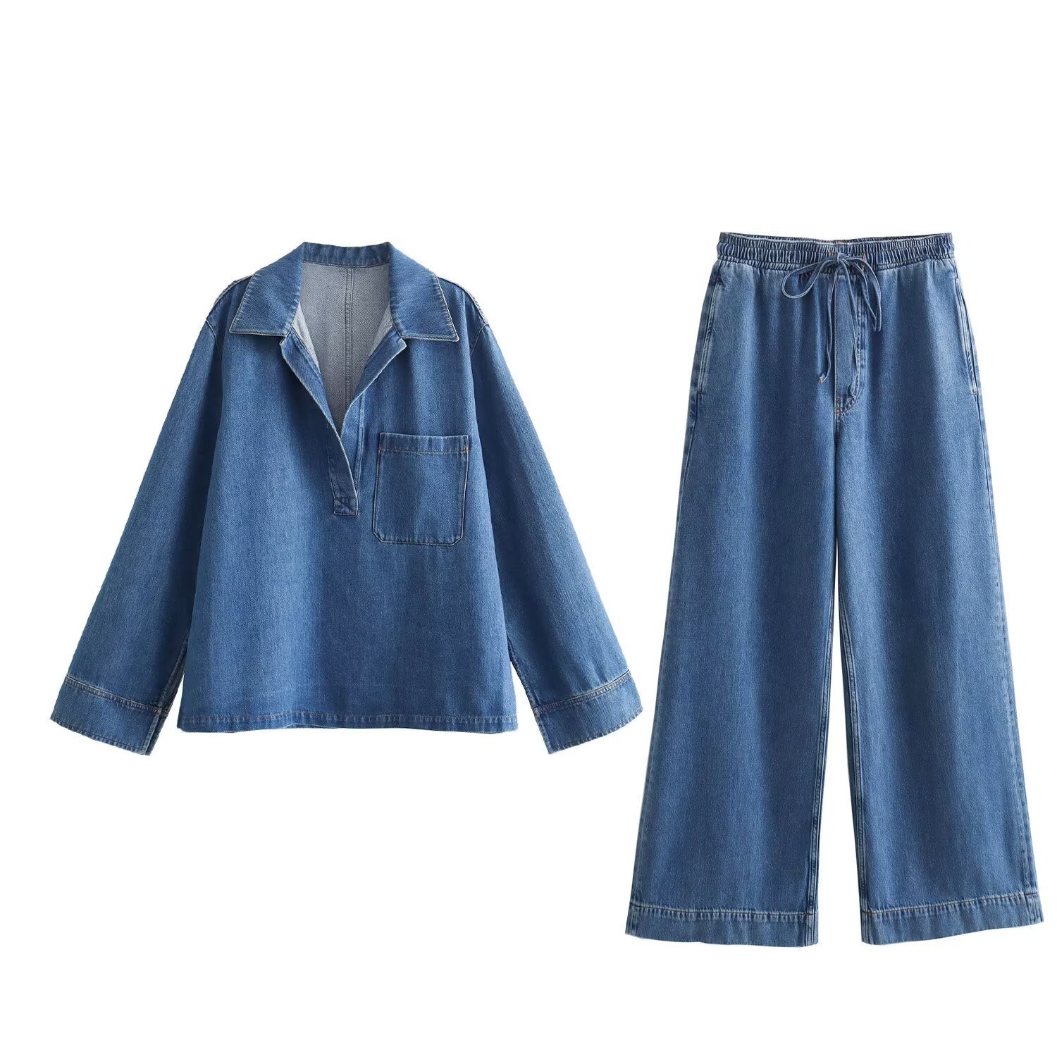 Winter Clothing Europe - 2025 Summer New Women's Clothing Washed