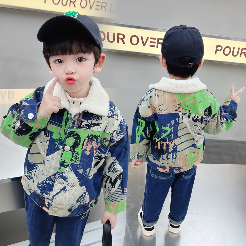 Winter Clothing Activities For Toddlers - Kids Baby Warm Denim Jacket Parka