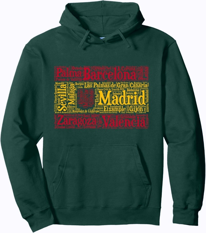 Spain Flag with Spanish City N - Winter Clothing Name review and price