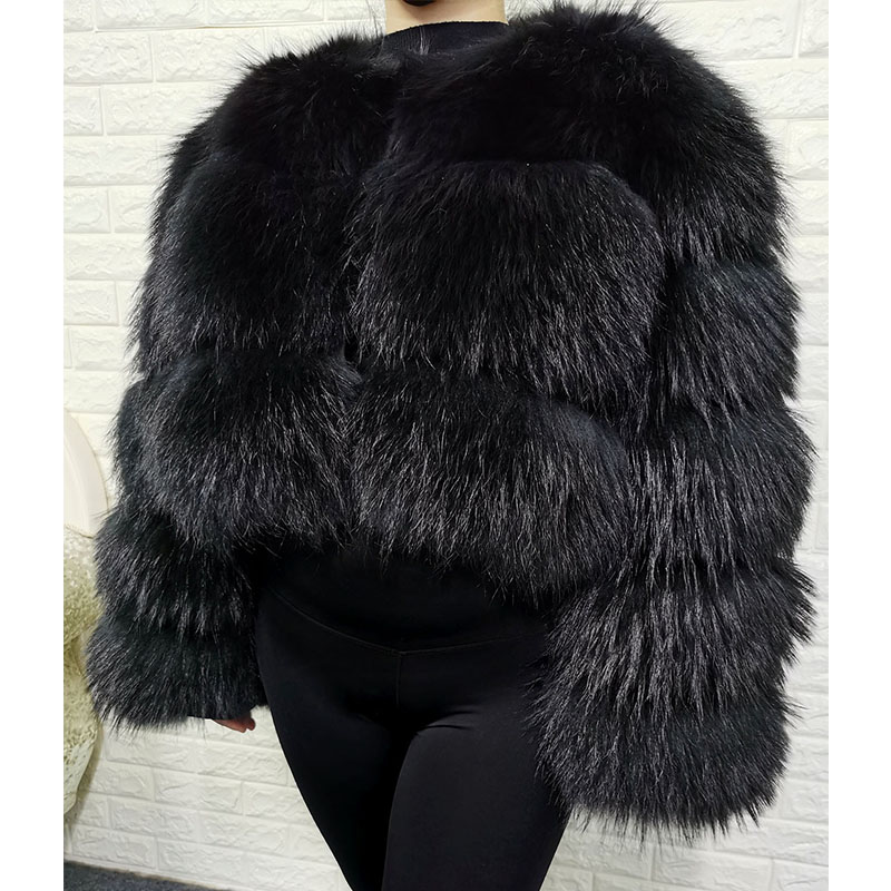 Plus Size Tops Brown Fur Maoma - Winter Clothing For Plus Size Women review and price