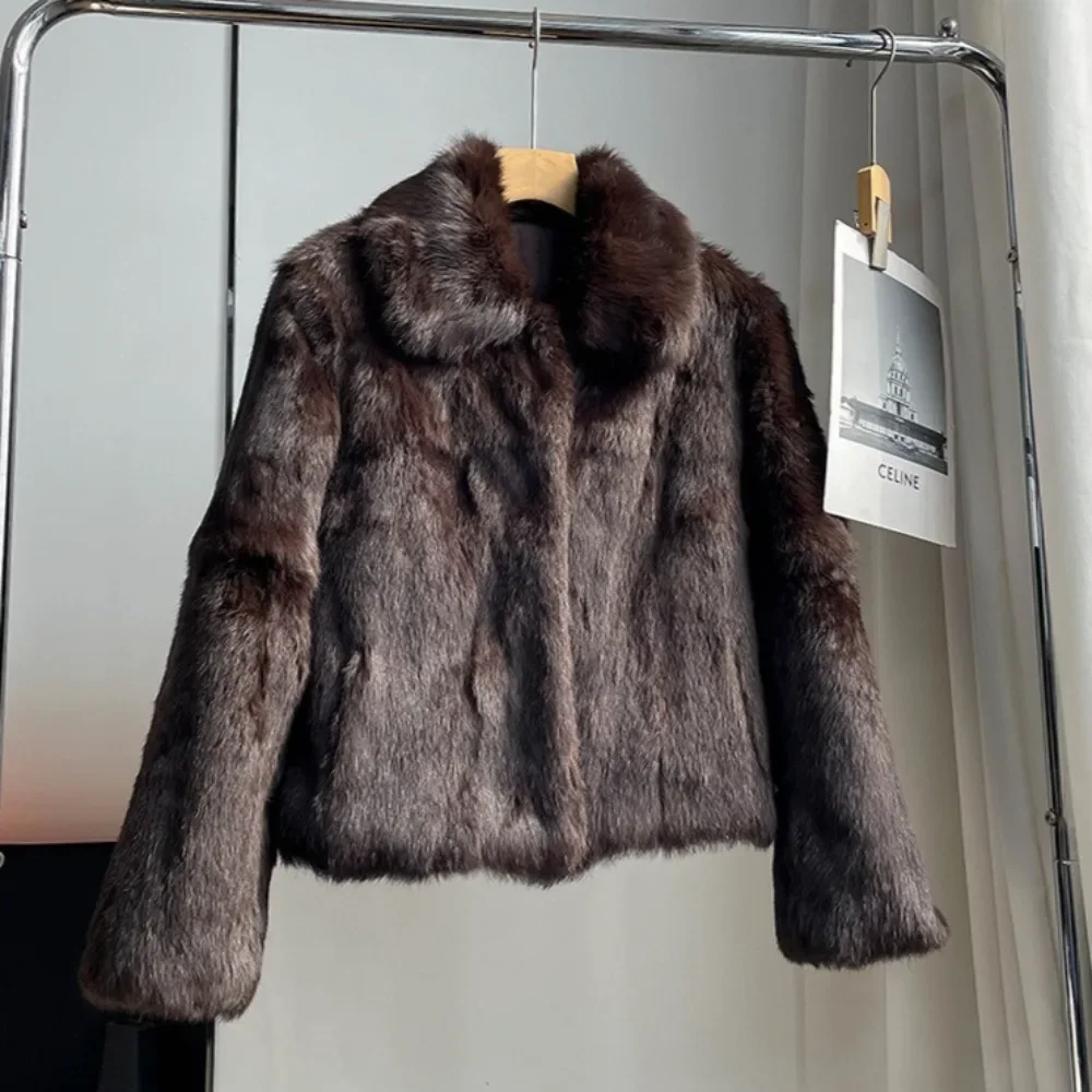 Natural Rabbit Fur Coat Women  - Winter Clothing Store review and price