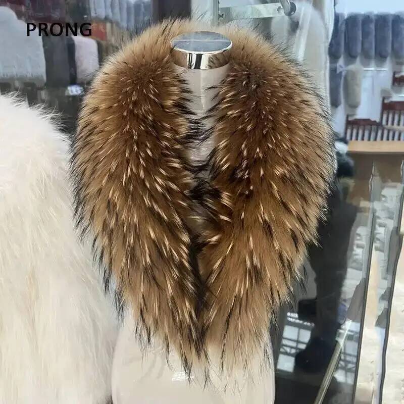 Natural Raccoon Fur Collar Rea - Winter Clothing Pk review and price