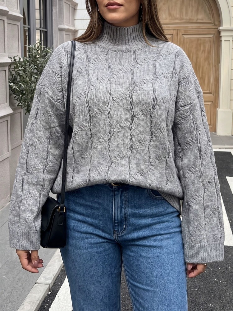 Women's Plus Size Casual Knitt - Winter Clothing For Plus Size Women review and price