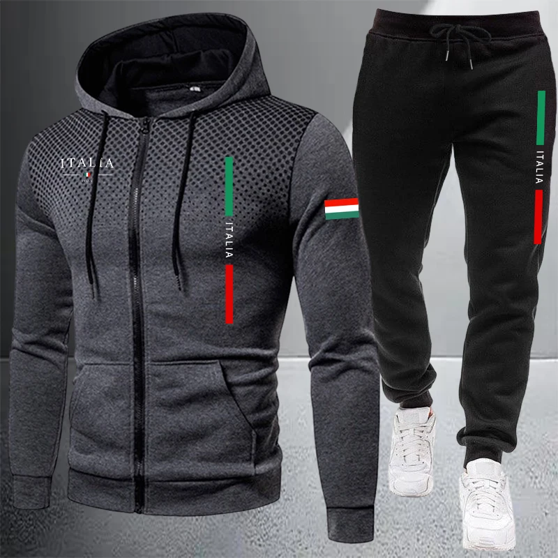 Men's Tracksuit Casual Zip Hoo - Winter Clothing Pk review and price