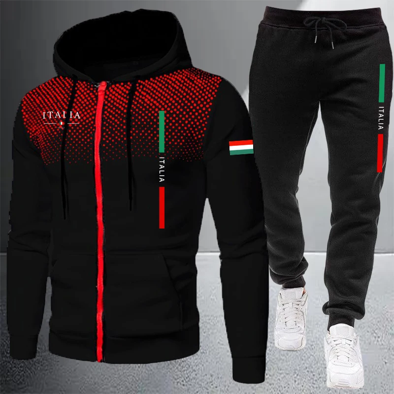 Men's Tracksuit Casual Zip Hoo - Winter Clothing Pk review and price