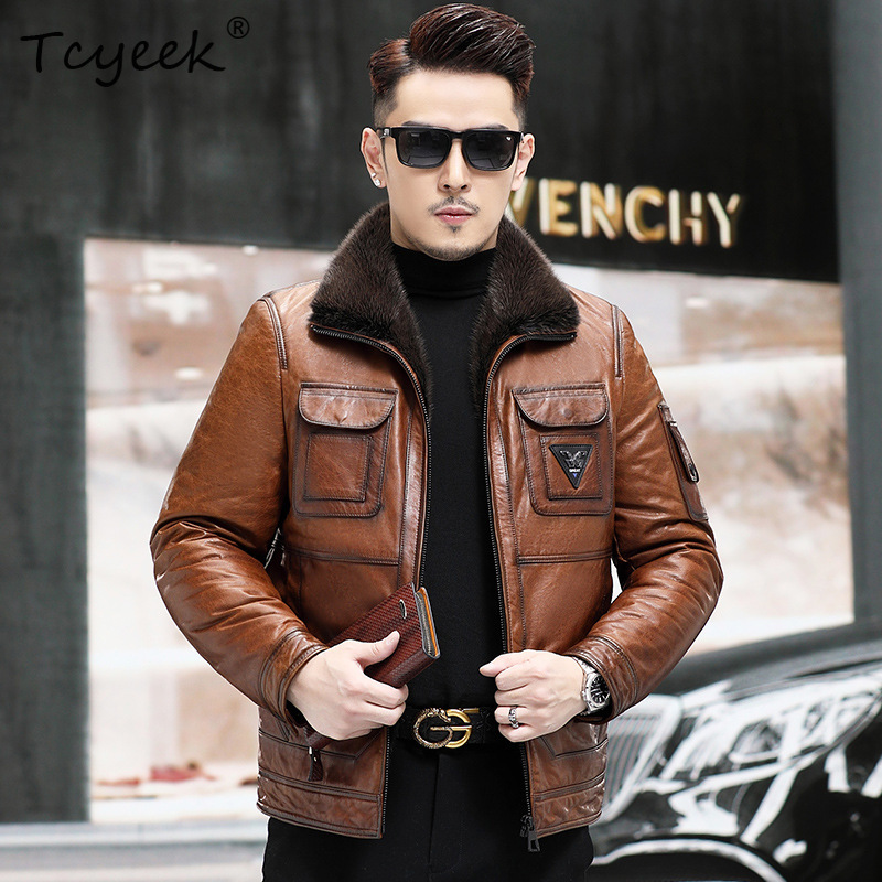Tcyeek Top Layer Sheepskin Rea - Winter Clothing Layers review and price