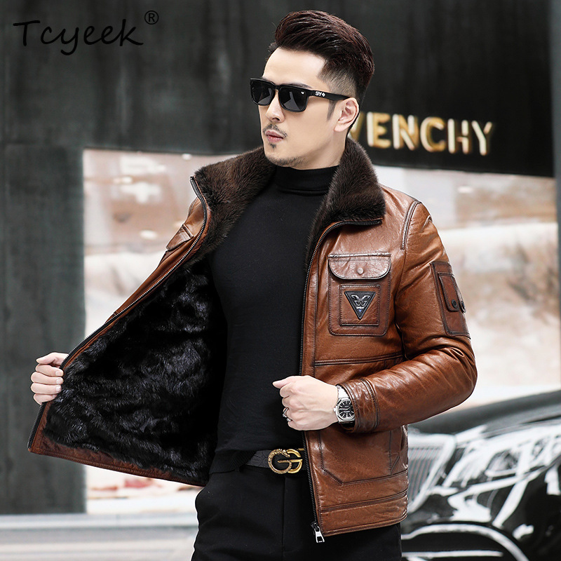 Tcyeek Top Layer Sheepskin Rea - Winter Clothing Layers review and price