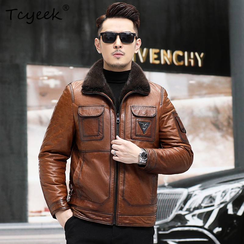 Tcyeek Top Layer Sheepskin Rea - Winter Clothing Layers review and price