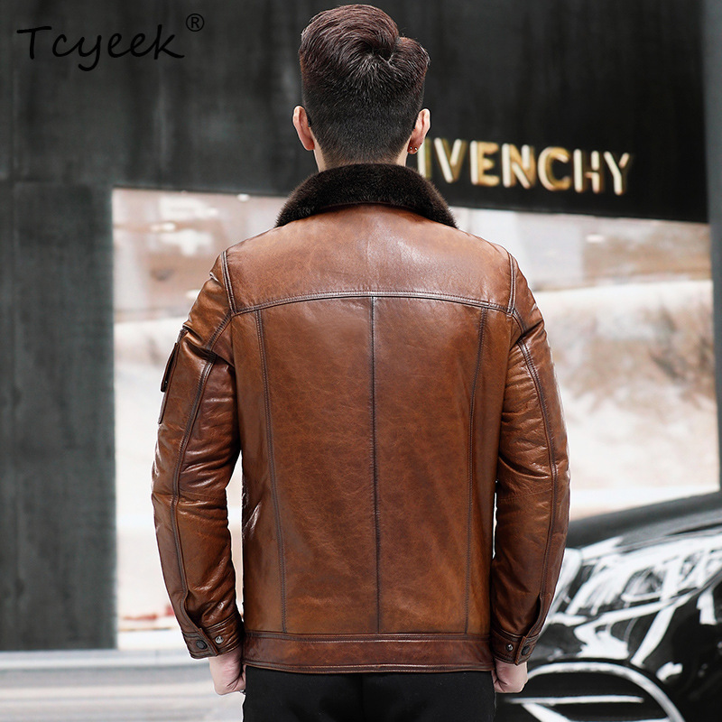 Tcyeek Top Layer Sheepskin Rea - Winter Clothing Layers review and price