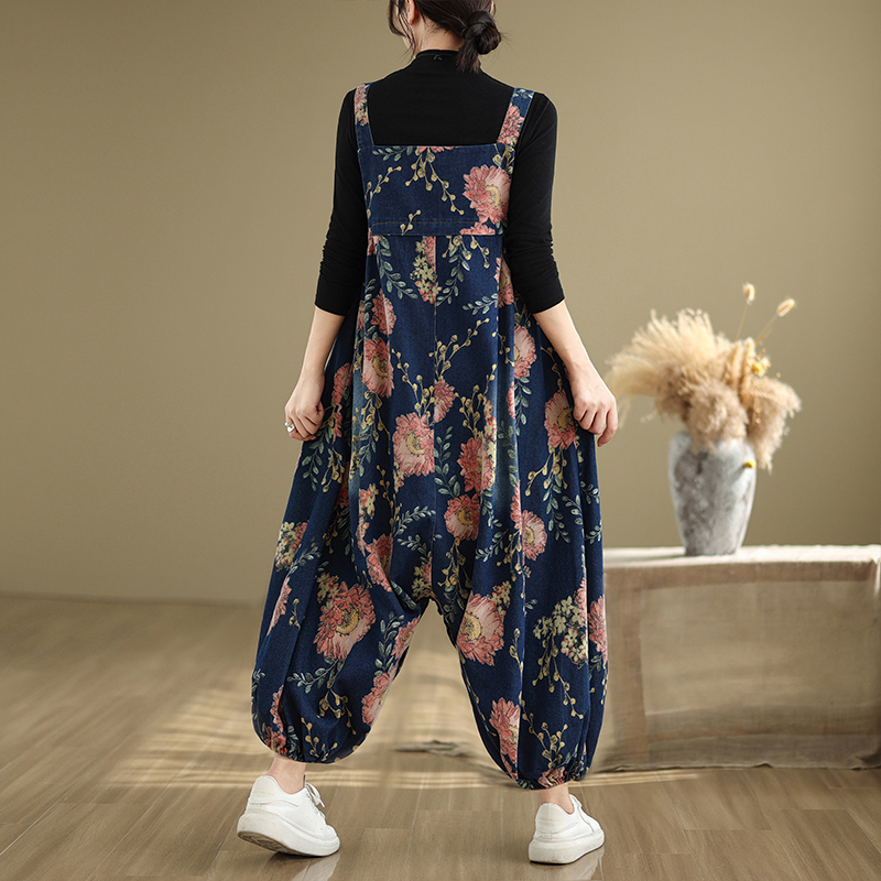 Loose Casual Denim Overalls fo - Winter Clothing For Plus Size Women review and price