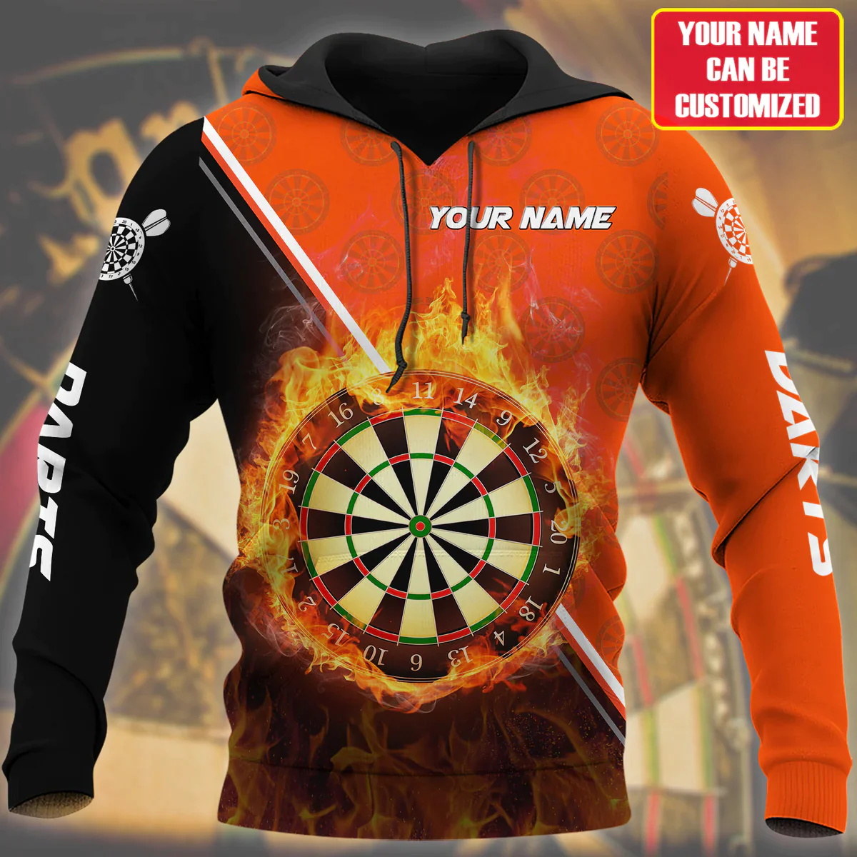 3D Disc Dart Printed Hoodies F - Winter Clothing Name review and price