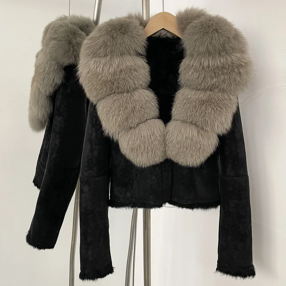 OFTBUY Natural Fox Fur Collar  - Winter Clothing Store review and price