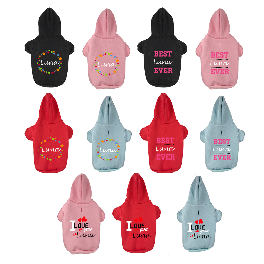 Custom Name Dog Hoodie Persona - Winter Clothing Name review and price