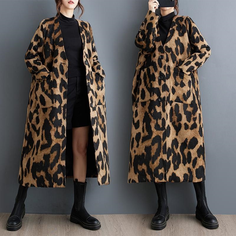Retro Fashion Leopard Print Wo - Winter Clothing Layers review and price