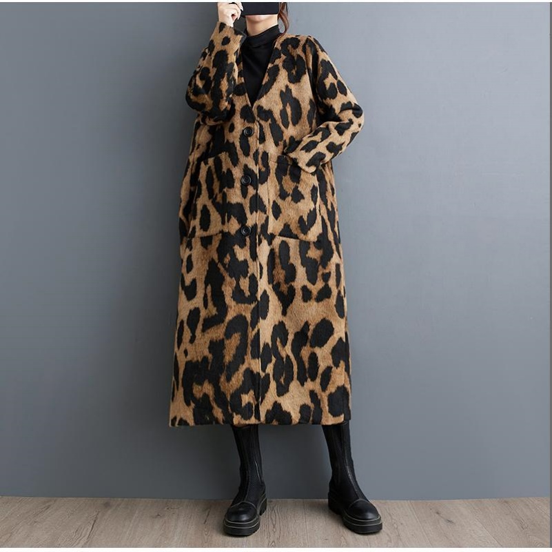Retro Fashion Leopard Print Wo - Winter Clothing Layers review and price