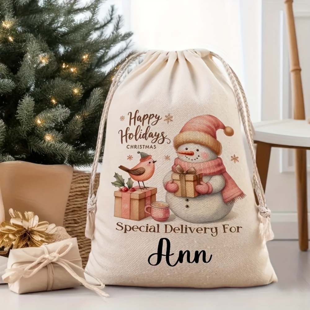Personalised Christmas Snowman - Winter Clothing Name review and price