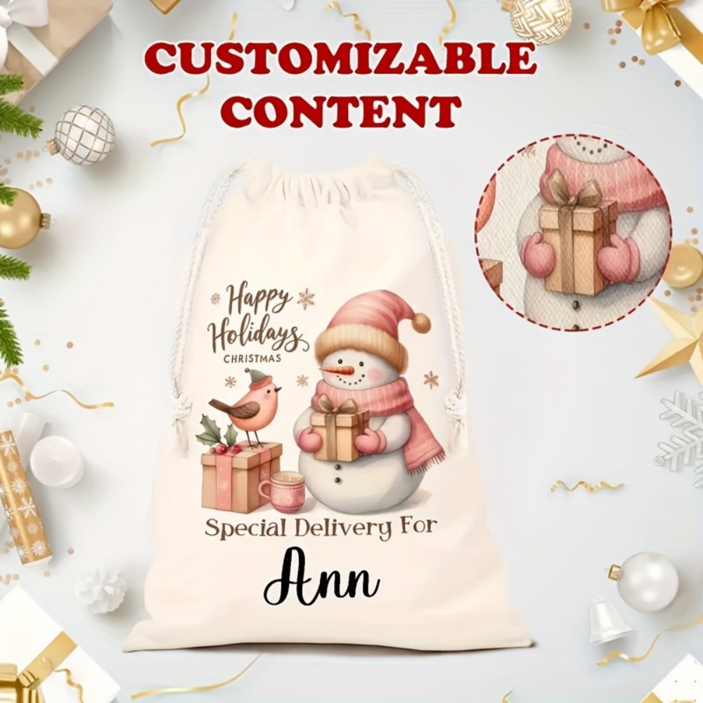 Personalised Christmas Snowman - Winter Clothing Name review and price