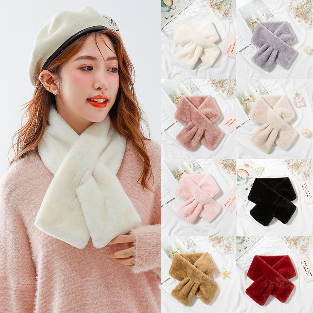 Solid Color Faux Rabbit Fur Pl - Winter Clothing Accessories review and price
