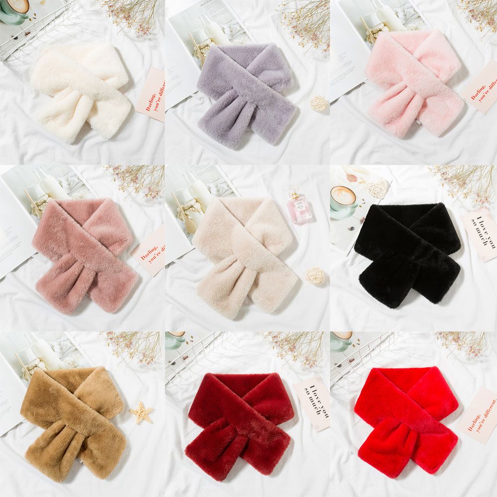 Solid Color Faux Rabbit Fur Pl - Winter Clothing Accessories review and price