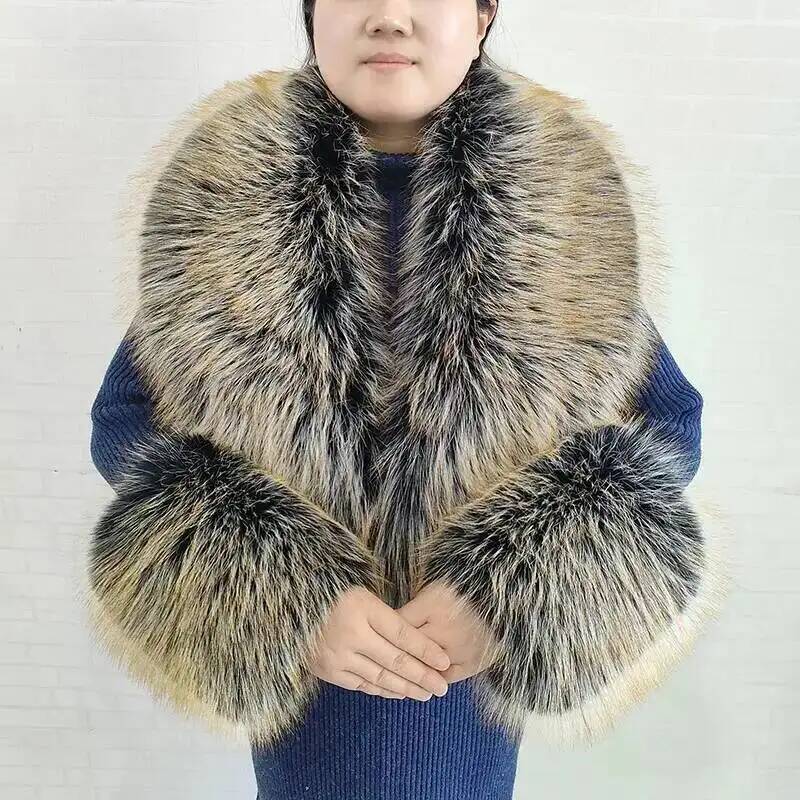Large Women Faux Fox Fur Scarf - Winter Clothing Pk review and price