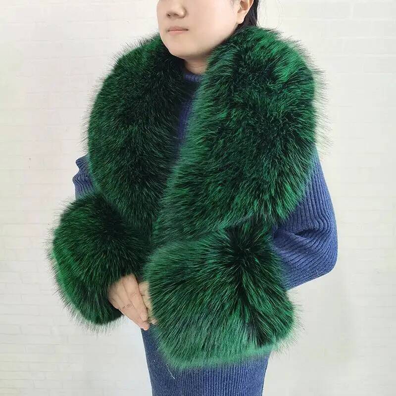 Large Women Faux Fox Fur Scarf - Winter Clothing Pk review and price