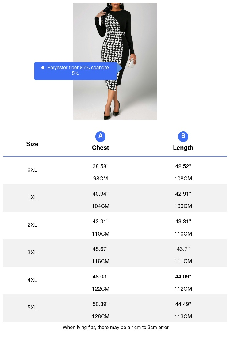Plus Size Houndstooth Print Co - Clothing Style Winter review and price
