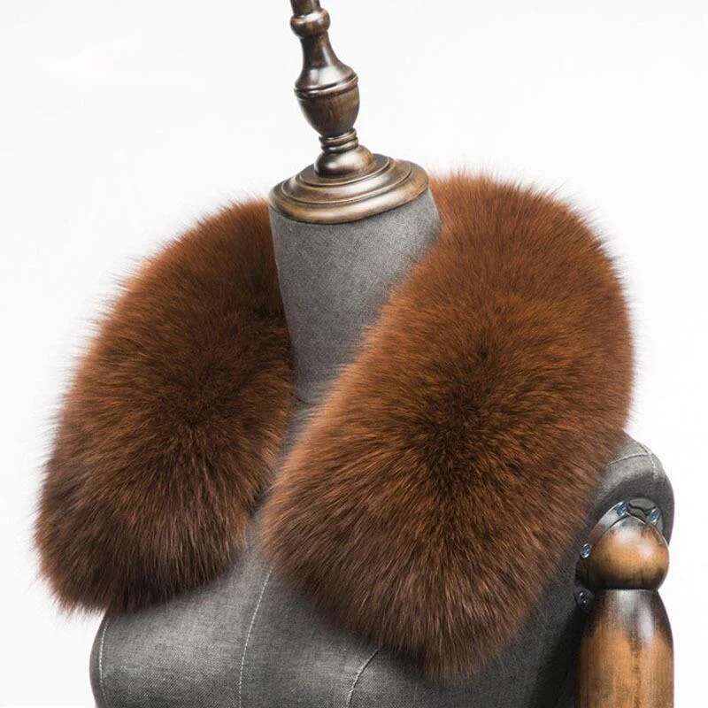 Winter Natural Fox Fur Scarf S - Winter Clothing Accessories review and price
