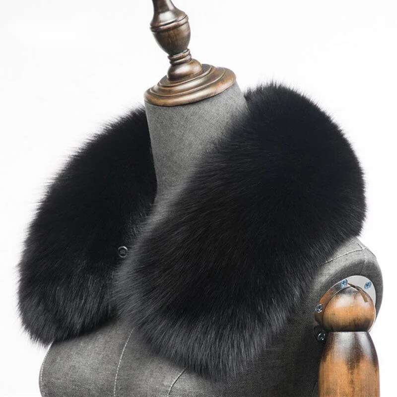 Winter Natural Fox Fur Scarf S - Winter Clothing Accessories review and price