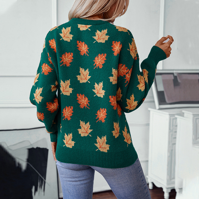 Autumn Winter Sweater Maple Le - Winter Clothing Europe review and price