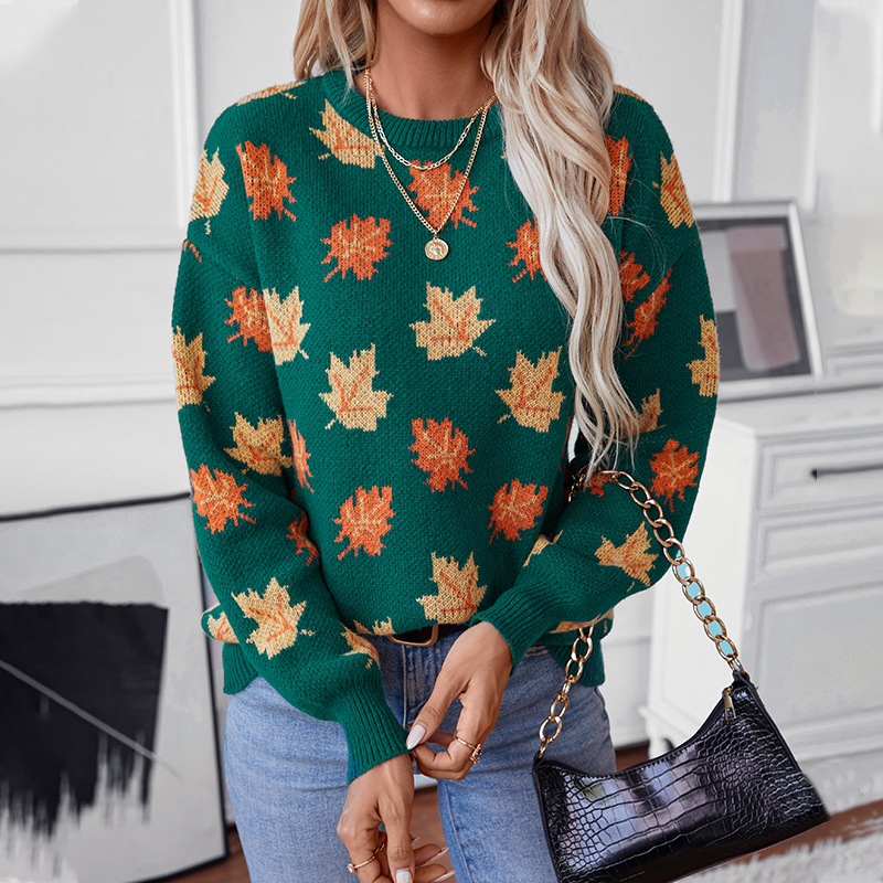 Autumn Winter Sweater Maple Le - Winter Clothing Europe review and price