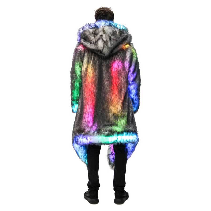 Faux Fur Coat Men Hooded Outer - Winter Clothing Pk review and price