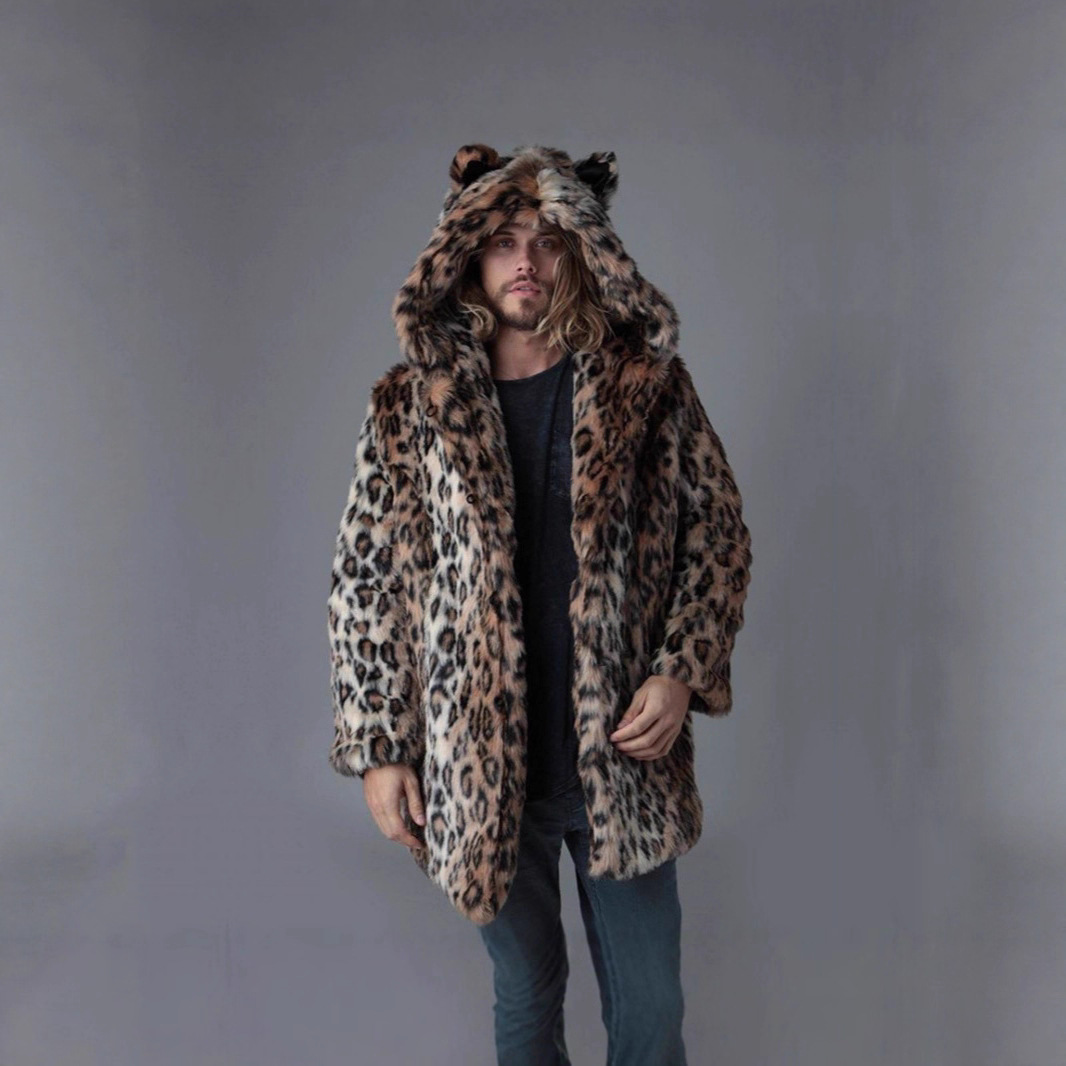 Men Faux Fur Jacket Winter Coa - Winter Clothing Pk review and price