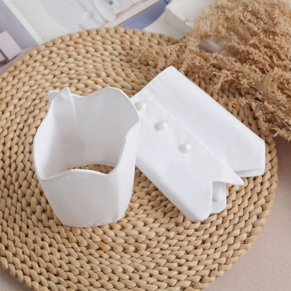 Trend White Fake Cuffs Button  - Winter Clothing Accessories review and price