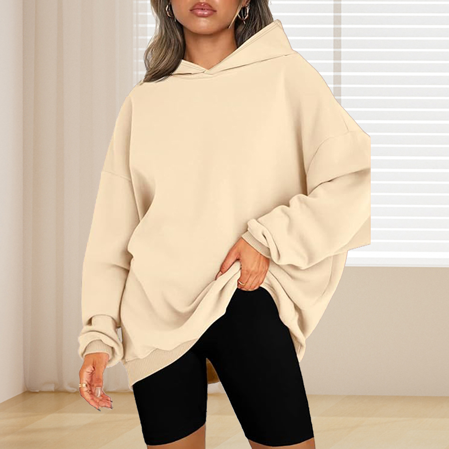 Plus Size Basic Solid Color Ho - Winter Clothing For Plus Size Women review and price