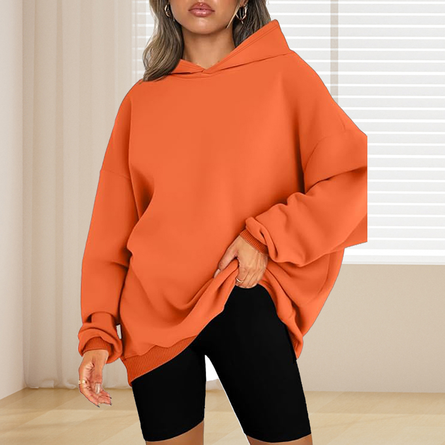 Plus Size Basic Solid Color Ho - Winter Clothing For Plus Size Women review and price