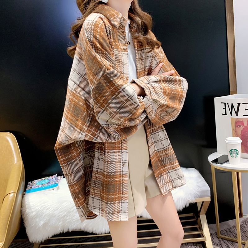 Thickened Shaven Plaid Shirt W - Winter Clothing Store review and price