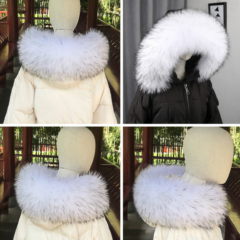 100% Real Fur Collar Coat Wint - Winter Clothing Accessories review and price