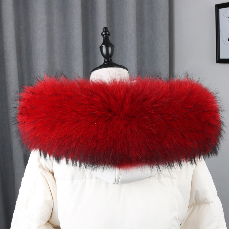 100% Real Fur Collar Coat Wint - Winter Clothing Accessories review and price