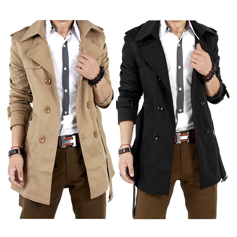 Autumn Spring Trench Coat Men  - Winter Clothing Europe review and price