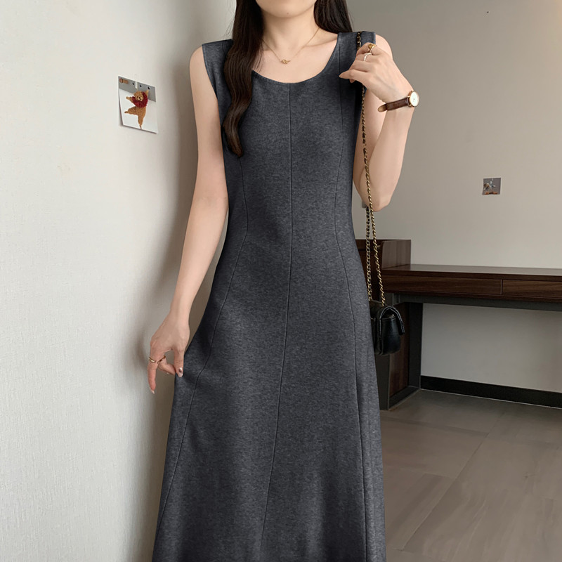 Elegant solid  sleeveless Knit - Winter Clothing For Plus Size Women review and price