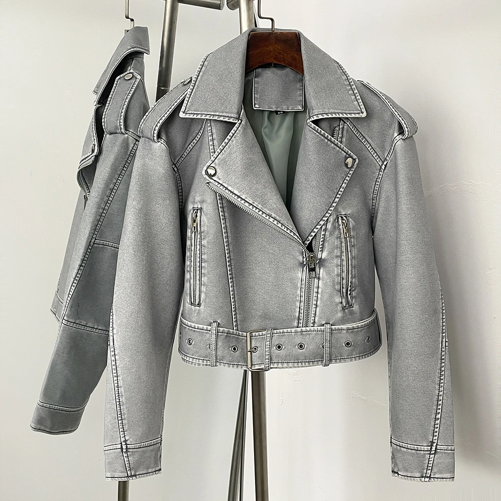 Faux Leather Jacket Female Aut - Winter Clothing Store review and price