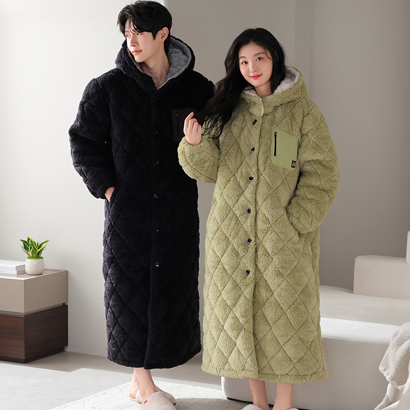 Winter Couple Robe Hooded Paja - Winter Clothing Layers review and price