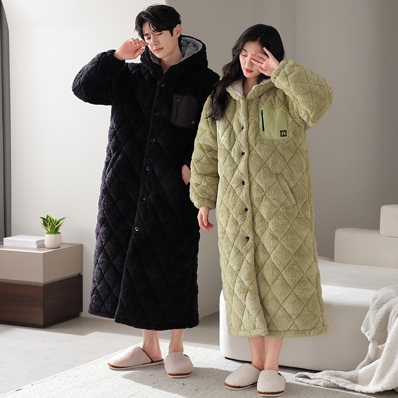 Winter Couple Robe Hooded Paja - Winter Clothing Layers review and price